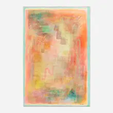 Intimate Lighting by Robert Natkin, 1979, acrylic on museum board, sold Mar 2022