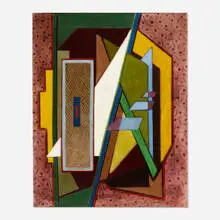 Thomas Brownell Eldred, Blue Door, 1942, oil on canvas