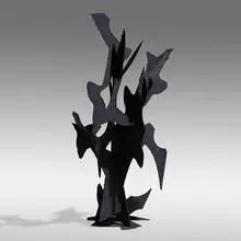 Untitled by Chaim Gross, c. 1967, painted welded steel, sold Mar 2022