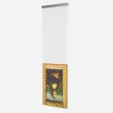Devorah Sperber, After the Mona Lisa 4, 2006, 875 spools of thread, stainless steel ball chain and hanging apparatus, clear acrylic viewing sphere, metal stand