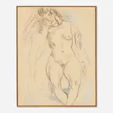 Jules Pascin, Marinette I, 1924, graphite and pastel on paper