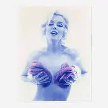 Bert Stern, Marilyn with Roses (from The Last Sitting), hand-tinted digital print