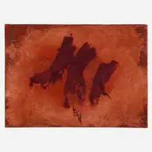 Cleve Gray, Roman Walls #3, 1980, mixed media on paper laid to canvas