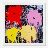 Thierry Guetta, Flowarh$, 2021, screenprint in colors