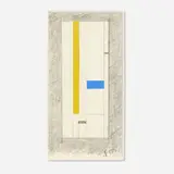 Burgoyne Diller, Untitled (Second Theme), 1953, tempera, crayon, graphite and collage on paper