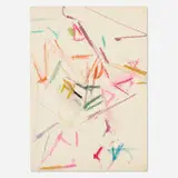 Mercedes Matter, Untitled, pastel on paper