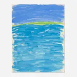 James Lechay, Land and Sea, gouache on paper