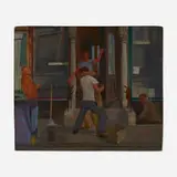 Lennart Anderson, The Fight, 1959, oil on panel