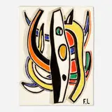 Fernand Léger, Composition Abstraite, 1953, glazed and painted porcelain