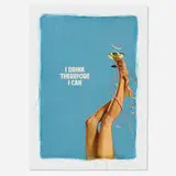 I Drink Therefore I Can by The Connor Brothers, 2021, giclée in colors with screenprinted varnish, sold Mar 2022