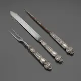 Renaissance three-piece carving set by Tiffany & Co., sold Feb 2025
