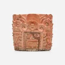 Maya, Vessel with Sun God (Kinich Ahau), terracotta