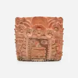 Maya, Vessel with Sun God (Kinich Ahau), terracotta