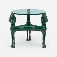 Maitland-Smith, Cocktail table, c. 1972, lacquered wood, glass