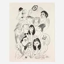 Al Hirschfeld, Abe Hirschfeld, 1988, lithograph