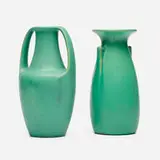 Teco Pottery, Vases, set of two