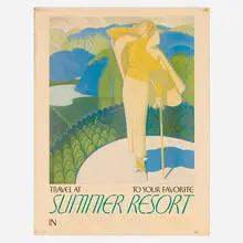 William P. Welsh, Pullman travel poster, c. 1935, offset lithograph in colors on cardstock as issued