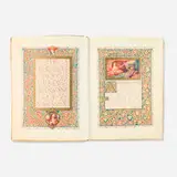 Omar Kháyyám, The Rubáiyát of Omar Khayyam, 1910, full vellum-bound book with gilding, hand-illumined handmade paper