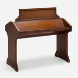 Remington Rand, Library Bureau Division book trough, c. 1930, oak, cork