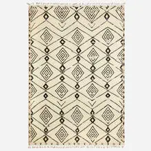 Moroccan style carpet by Contemporary, hand-knotted wool, sold Feb 2025