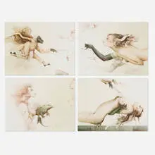 Michael Parkes, Cosí fan tutte, 1986, lithograph in colors on Rives Bütten