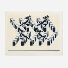 Robert Gordy, Women Climbing Stairs, screenprint on paper