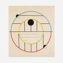Keith Sonnier, Orbit I (from the Wax-Wan 78 series), 1978, lithograph on Japanese Okawara paper