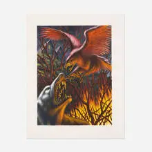 Leonard Koscianski, Fire-Eaters, 1991, lithograph on paper