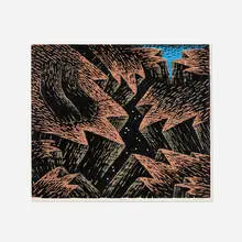 Louisa Chase, Chasm, 1983, woodcut on paper