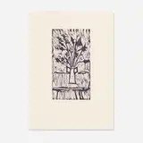 Alex Katz, Still Life (Swiss Museum), 2007, woodcut and lithograph on Rives Lightweight Buff paper