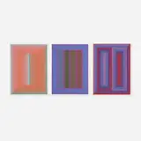 Richard Anuszkiewicz, Sequential VI, VIII and X (three works from the Sequential portfolio), 1972, screenprint on paper