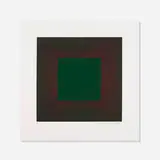 Richard Anuszkiewicz, Green with Red (from the Autumn Suite), 1979, intaglio etching with aquatint on Somerset paper