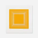Richard Anuszkiewicz, Yellow with Orange (from the Spring Suite), 1979, etching with aquatint on paper