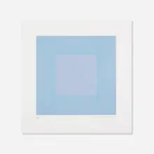 Light Blue with Silver (from the Winter Suite) by Richard Anuszkiewicz, 1979, etching with aquatint on paper, sold Jan 2016
