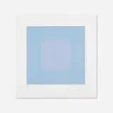 Richard Anuszkiewicz, Light Blue with Silver (from the Winter Suite), 1979, etching with aquatint on paper