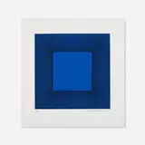 Richard Anuszkiewicz, Blue with Black (from the Autumn Suite), 1979, etching with aquatint on paper