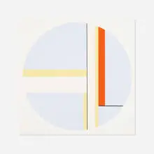 Untitled (Tondo) by Ilya Bolotowsky, c. 1975, screenprint on paper, sold Jan 2016