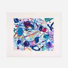 Trietto IV by Sam Francis, 1991, aquatint on paper, sold Jan 2016