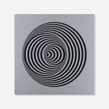 Dinamica Circolare 005 by Marina Apollonio, 2008, screenprint on aluminum, sold Jan 2016