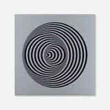 Marina Apollonio, Dinamica Circolare 005, 2008, screenprint on aluminum