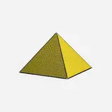 Roy Lichtenstein, Pyramid, 1968, screenprint on board