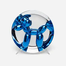 Jeff Koons, Balloon Dog (Blue), 2002, hand glazed porcelain