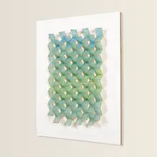 Irving Harper, Untitled, painted tissue paper and wood construction