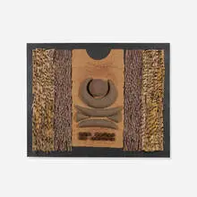 Irving Harper, Untitled, painted paper and found object construction