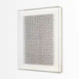 Irving Harper, Untitled, string and paper construction suspended in acrylic box