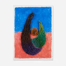 Irving Harper, Untitled, painted paper construction