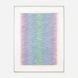 Irving Harper, Untitled, string and paper construction suspended in acrylic box