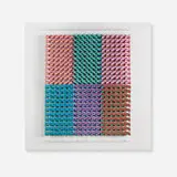 Irving Harper, Untitled, nail, string, and paper construction