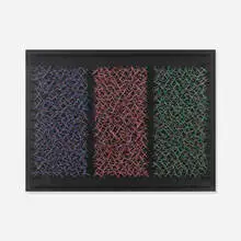 Irving Harper, Untitled, string, nail, and paper construction