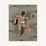 Irving Harper, Untitled (Figure), string, painted wood and paper construction